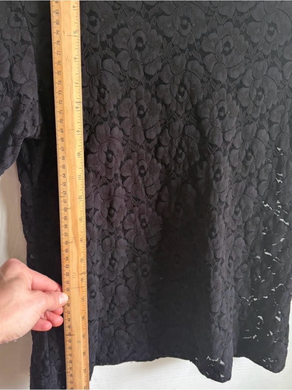 Vintage Anna Kriste Black Lace Top - Picture 7 of 7